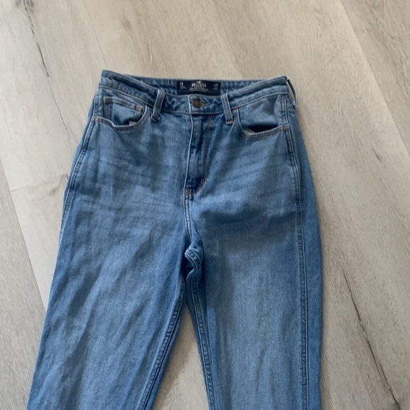 Ultra High Rise Mom Jean Hollister size 28 medium wash stretchy school street - Picture 6 of 12